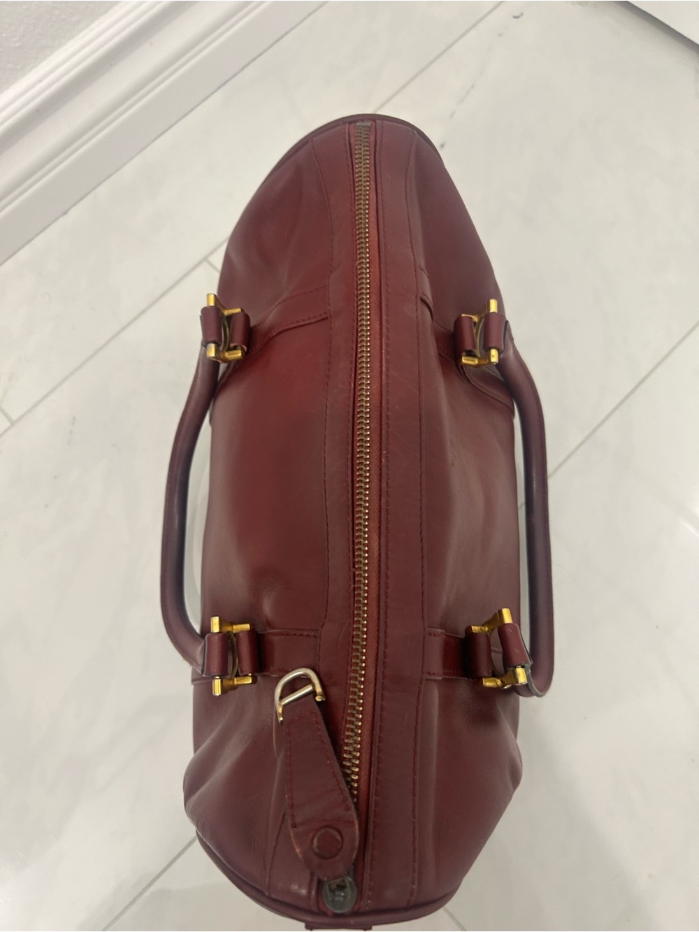 Cartier Leather Boston Bag - Picture 5 of 11